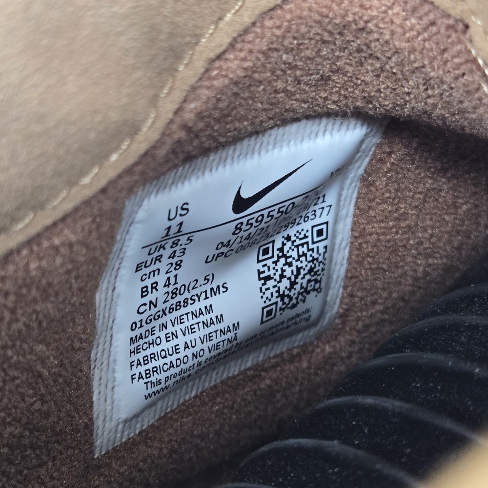 Nike Air Max Thea Mid Women Ale Brown/Sail Leather 11 W Comfort Shoes 859550-200 - Picture 6 of 9